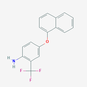 molecular formula C17H12F3NO B3115869 4-(1-萘氧基)-2-(三氟甲基)苯胺 CAS No. 212189-38-3