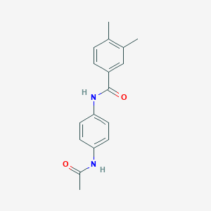 molecular formula C17H18N2O2 B311590 N-(4-acetamidophenyl)-3,4-dimethylbenzamide 