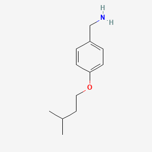 molecular formula C12H19NO B3115901 4-(3-Methyl-butoxy)-benzylamine CAS No. 21244-38-2