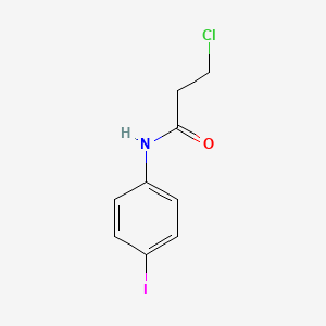 molecular formula C9H9ClINO B3115911 3-chloro-N-(4-iodophenyl)propanamide CAS No. 21261-74-5
