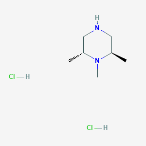 molecular formula C7H18Cl2N2 B3115923 trans-1,2,6-Trimethylpiperazine dihydrochloride CAS No. 2126143-54-0