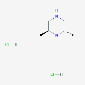 molecular formula C7H18Cl2N2 B3115927 (2S,6S)-1,2,6-Trimethylpiperazine dihydrochloride CAS No. 2126143-60-8