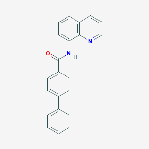 molecular formula C22H16N2O B311593 N-(8-quinolinyl)[1,1'-biphenyl]-4-carboxamide 
