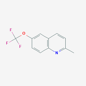 molecular formula C11H8F3NO B3115944 2-Methyl-6-trifluoromethoxyquinoline CAS No. 212695-57-3
