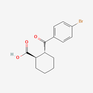 molecular formula C14H15BrO3 B3115949 (1R,2R)-2-(4-溴苯甲酰基)环己烷-1-羧酸 CAS No. 212757-09-0