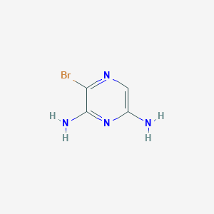molecular formula C4H5BrN4 B3115953 3-Bromo-pyrazine-2,6-diamine CAS No. 212779-25-4