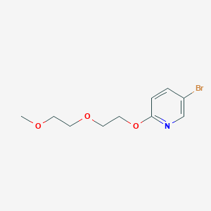 molecular formula C10H14BrNO3 B3115966 5-溴-2-[2-(2-甲氧基乙氧基)乙氧基]吡啶 CAS No. 212961-32-5