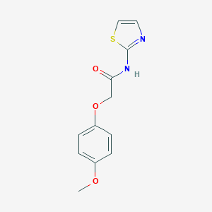 molecular formula C12H12N2O3S B311597 2-(4-methoxyphenoxy)-N-(1,3-thiazol-2-yl)acetamide 