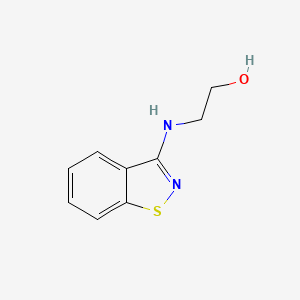 molecular formula C9H10N2OS B3115981 2-(Benzo[d]isothiazol-3-ylamino)ethanol CAS No. 21309-72-8