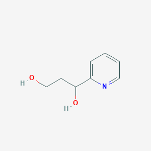 molecular formula C8H11NO2 B3115987 1-(Pyridin-2-yl)propane-1,3-diol CAS No. 213248-46-5