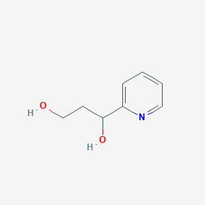 molecular formula C8H11NO2 B3115987 1-(吡啶-2-基)丙烷-1,3-二醇 CAS No. 213248-46-5