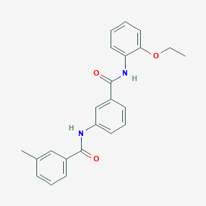 molecular formula C23H22N2O3 B311600 N-(2-ethoxyphenyl)-3-[(3-methylbenzoyl)amino]benzamide 