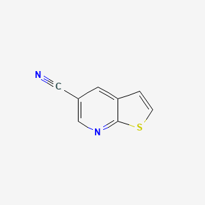 molecular formula C8H4N2S B3116000 噻吩并[2,3-b]吡啶-5-腈 CAS No. 21344-31-0