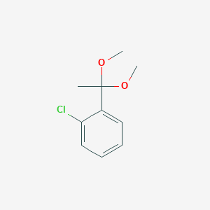 molecular formula C10H13ClO2 B3116008 1-氯-2-(1,1-二甲氧基乙基)苯 CAS No. 2135301-02-7