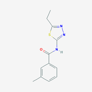 molecular formula C12H13N3OS B311601 N-(5-ethyl-1,3,4-thiadiazol-2-yl)-3-methylbenzamide 
