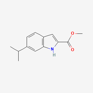 molecular formula C13H15NO2 B3116011 Methyl 6-isopropyl-1H-indole-2-carboxylate CAS No. 213596-37-3