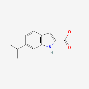 molecular formula C13H15NO2 B3116011 6-异丙基-1H-吲哚-2-羧酸甲酯 CAS No. 213596-37-3