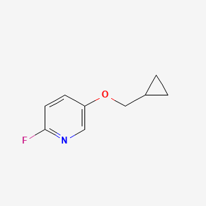 molecular formula C9H10FNO B3116039 5-(环丙基甲氧基)-2-氟吡啶 CAS No. 213765-91-4