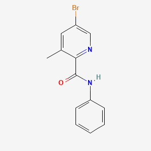 molecular formula C13H11BrN2O B3116044 5-Bromo-3-methyl-N-phenylpyridine-2-carboxamide CAS No. 213771-38-1