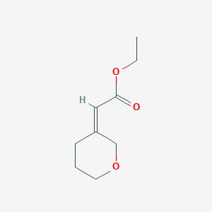 molecular formula C9H14O3 B3116058 [(Z)-Tetrahydro-2H-pyran-3-ylidene]acetic acid ethyl ester CAS No. 2137944-56-8