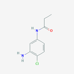 molecular formula C9H11ClN2O B3116071 N-(3-amino-4-chlorophenyl)propanamide CAS No. 213831-01-7