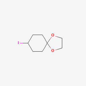 molecular formula C8H13IO2 B3116079 8-碘-1,4-二氧杂螺[4.5]癸烷 CAS No. 213833-68-2