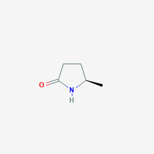 molecular formula C5H9NO B3116103 (5R)-5-Methyl-2-pyrrolidinone CAS No. 21395-93-7