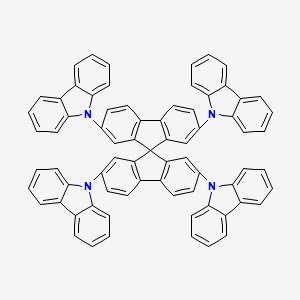 molecular formula C73H44N4 B3116123 9-[2',7,7'-Tri(carbazol-9-yl)-9,9'-spirobi[fluorene]-2-yl]carbazole CAS No. 214078-86-1