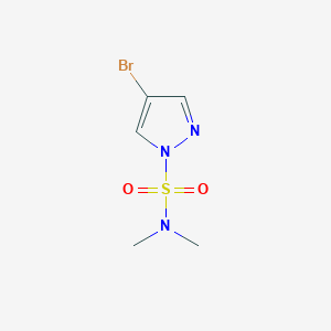 molecular formula C5H8BrN3O2S B3116155 4-bromo-N,N-dimethylpyrazole-1-sulfonamide CAS No. 214342-72-0