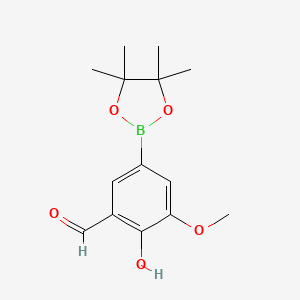 2-Hydroxy-3-methoxy-5-(4,4,5,5-tetramethyl-[1,3,2]dioxaborolan-2-yl)-benzaldehyde
