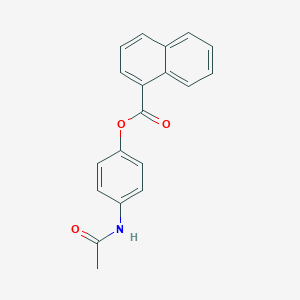 molecular formula C19H15NO3 B311617 4-(Acetylamino)phenyl 1-naphthoate 