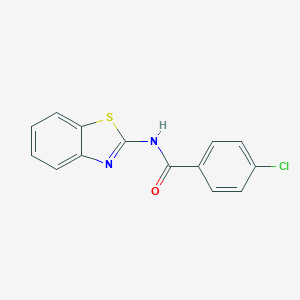 molecular formula C14H9ClN2OS B311618 N-(1,3-Benzothiazol-2-yl)-4-chlorobenzamide 