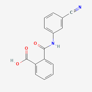 molecular formula C15H10N2O3 B3116181 2-[(3-Cyanophenyl)carbamoyl]benzoic acid CAS No. 214494-73-2