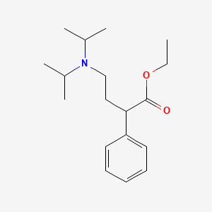 B3116197 4-Diisopropylamino-2-phenyl-butyric acid ethyl ester CAS No. 214601-79-3