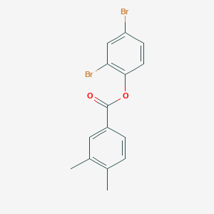 2,4-Dibromophenyl 3,4-dimethylbenzoate