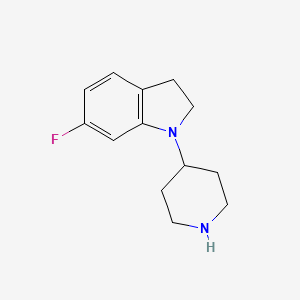 6-Fluoro-1-(piperidin-4-yl)indoline