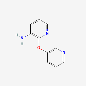 molecular formula C10H9N3O B3116219 2-(3-Pyridinyloxy)-3-pyridinamine CAS No. 214758-94-8