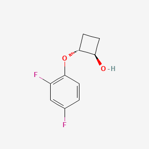 molecular formula C10H10F2O2 B3116230 (1R,2R)-2-(2,4-difluorophenoxy)cyclobutan-1-ol CAS No. 2150066-33-2