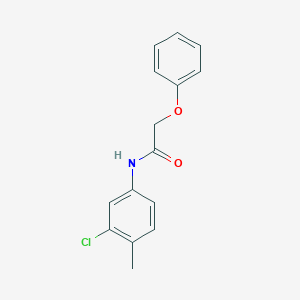 molecular formula C15H14ClNO2 B311627 N-(3-chloro-4-methylphenyl)-2-phenoxyacetamide 