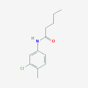 molecular formula C12H16ClNO B311630 N-(3-chloro-4-methylphenyl)pentanamide 