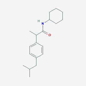 molecular formula C19H29NO B311635 N-cyclohexyl-2-(4-isobutylphenyl)propanamide 