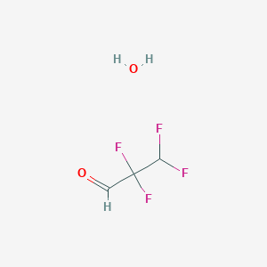 molecular formula C3H4F4O2 B3116356 2,2,3,3-四氟丙醛水合物 CAS No. 215858-32-5