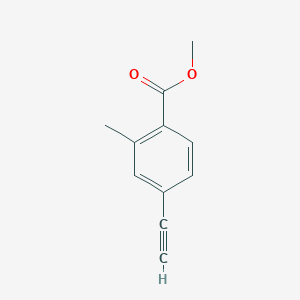 molecular formula C11H10O2 B3116429 4-乙炔基-2-甲基苯甲酸甲酯 CAS No. 216443-95-7