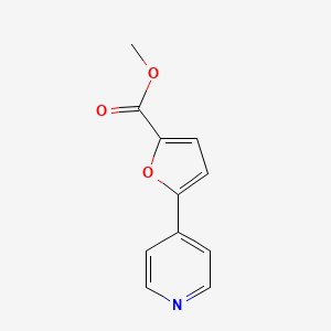 molecular formula C11H9NO3 B3116485 5-(吡啶-4-基)呋喃-2-甲酸甲酯 CAS No. 216867-36-6