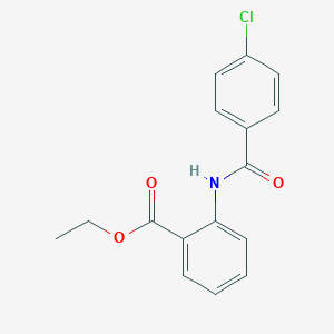 molecular formula C16H14ClNO3 B311651 Ethyl 2-[(4-chlorobenzoyl)amino]benzoate 