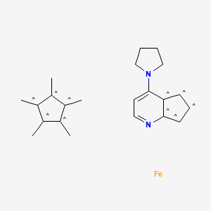 molecular formula C22H28FeN2 B3116571 (S)-(-)-4-Pyrrolidinopyrindinyl(pentamethylcyclopentadienyl)iron CAS No. 217459-11-5