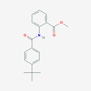 molecular formula C19H21NO3 B311658 Methyl 2-[(4-tert-butylbenzoyl)amino]benzoate 