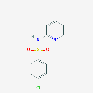 molecular formula C12H11ClN2O2S B311660 4-chloro-N-(4-methyl-2-pyridinyl)benzenesulfonamide 