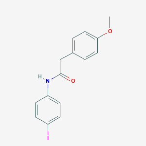 molecular formula C15H14INO2 B311669 N-(4-iodophenyl)-2-(4-methoxyphenyl)acetamide 