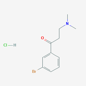 molecular formula C11H15BrClNO B3116706 1-(3-Bromophenyl)-3-(dimethylamino)-1-propanone hydrochloride CAS No. 2192-15-6